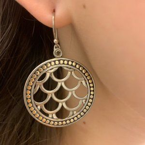 John Hardy Dot Hammered siver Earrings
